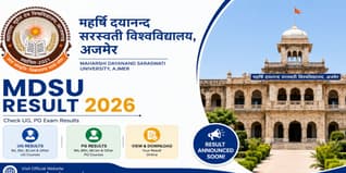 MDSU Result 2026 @mdsuajmer.ac.in: Check UG, PG Exam Results